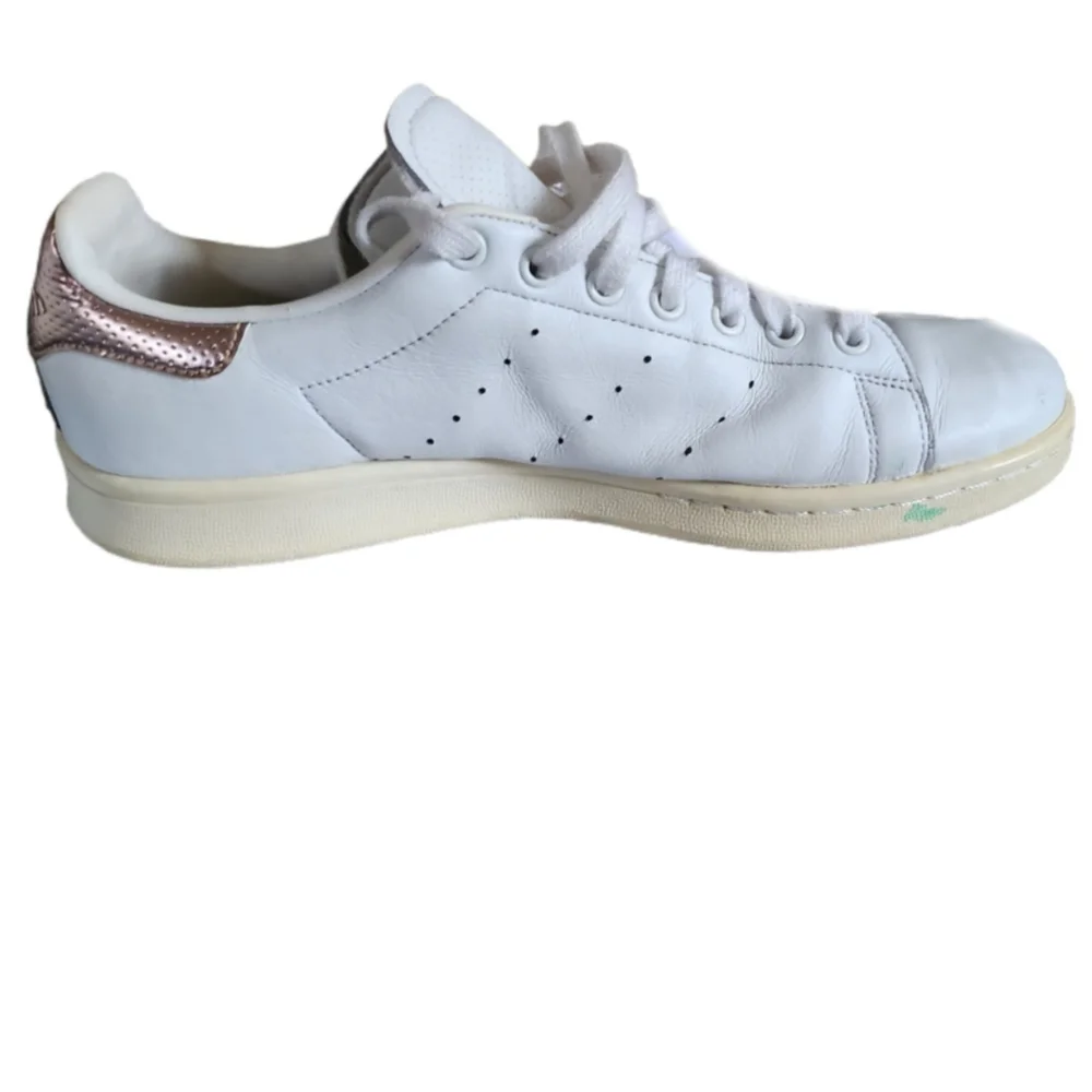 RARE VINTAGE ADIDAS STAN SMITH WOMENS WHITE LEATHER SNEAKERS - Picture 2 of 9